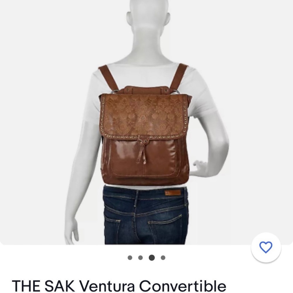 The Sak Brown and Blue Crossbody Bag Versatile Design